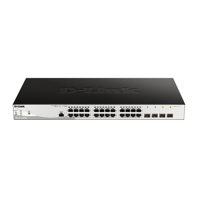 D-Link switch gestionado L2/L3 con Ethernet Gigabit y PoE Switch gestionado D-Link DGS-1210-28P/ME/E con capacidades L2/L3, Gigabit Ethernet y soporte PoE, SKU DGS-1210-28P/ME/E