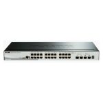 Switch gestionado L3 D-Link DGS-1510 en color negro con puertos Gigabit Ethernet 10/100/1000, SKU DGS-1510-28X/E