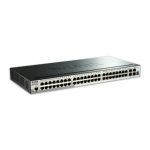 D-Link switch Gestionado L3 con 52 puertos Gigabit Ethernet en formato 1U, modelo DGS-1510-52X, color negro