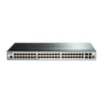 D-Link switch Gestionado L3 con 52 puertos Gigabit Ethernet en formato 1U, modelo DGS-1510-52X, color negro