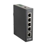 Imagen del D-Link DIS-100E-5W, un switch no administrado L2 Fast Ethernet con 5 puertos y en color negro, SKU DIS-100E-5W