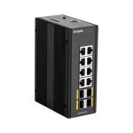 Imagen del D-Link DIS-300G-12SW, un switch gestionado L2 con 12 puertos Gigabit Ethernet en color negro, SKU DIS-300G-12SW