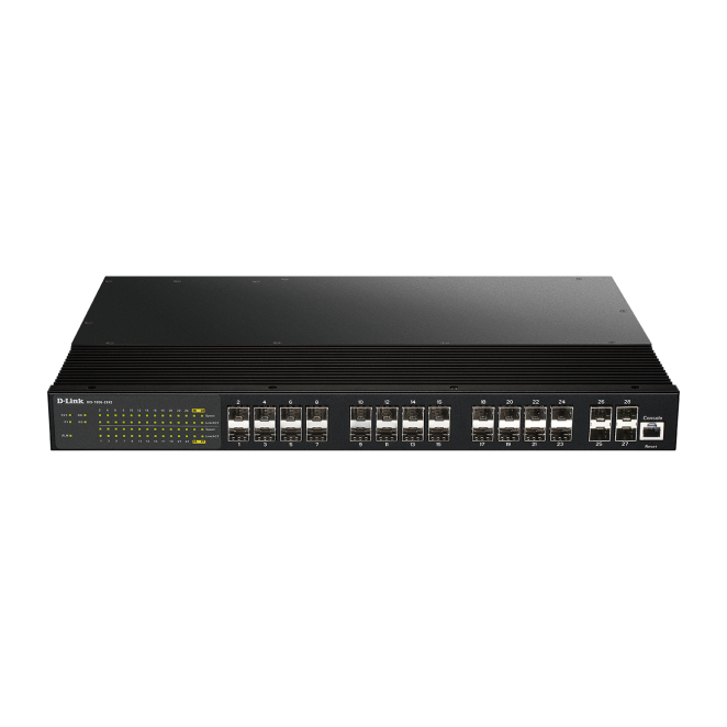 D-Link DIS-700G-28XS switch Gestionado L2+ 1U Negro 1 D-Link DIS-700G-28XS switch gestionado L2+ 1U Negro