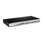 D-Link DXS-1210-12SC/E switch gestionado L2 con puertos Ethernet 10G, 1U, en colores negro y plata, SKU: DXS-1210-12SC/E