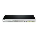 D-Link DXS-1210-12SC/E switch gestionado L2 con puertos Ethernet 10G, 1U, en colores negro y plata, SKU: DXS-1210-12SC/E