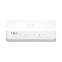 Imagen del D-Link GO-SW-5E, un switch no administrado Fast Ethernet 10/100 en color blanco, SKU GO-SW-5E