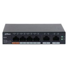 Dahua Technology switch gestionado L2 con Gigabit Ethernet (10/100/1000), compatible con PoE, modelo negro DH-CS4006-4ET-60
