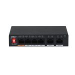 Switch no administrado L2 Fast Ethernet (10/100) con energía sobre Ethernet PoE, color negro, Dahua Technology modelo PFS3006-4ET-60, SKU PFS3006-4ET-60-V2
