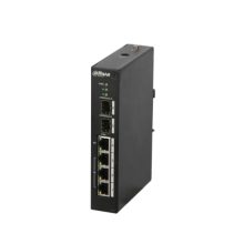 Dahua Technology switch Gestionado L2 Fast Ethernet (10/100) con Energía sobre Ethernet (PoE) en color Negro. SKU: PFS3206-4P-96