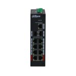 Dahua Technology PFS3211-8GT-120-V2, switch no administrado, Gigabit Ethernet 10/100/1000, Energía sobre Ethernet (PoE), montaje en pared o escritorio, color negro. SKU: PFS3211-8GT-120-V2