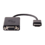 Adaptador DELL para convertir señal HDMI a VGA, ideal para conectar equipos modernos a dispositivos antiguos, SKU DAUBNBC084