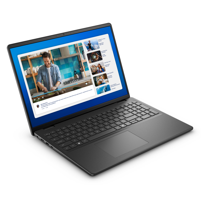 DELL DC16250 Intel Core 5 120U Portátil 40,6 cm (16″) Full HD+ 8 GB DDR5-SDRAM 512 GB SSD Wi-Fi 6 (802.11ax) Windows 11 Pro Negro 3 Vista lateral del DELL DC16250