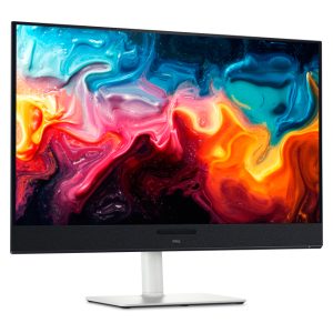 Pantalla DELL Plus S3225QC de 31.6 pulgadas con resolución 3840 x 2160 Pixeles 4K Ultra HD QD-OLED en color negro y plata. SKU: DELL-S3225QC