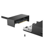 Estación de acoplamiento DELL WD19DC alámbrica USB 3.2 Gen 1 Type-C en color negro, modelo DELL-WD19DC
