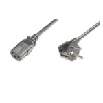 Cable de alimentación Digitus AK-440100-025-S, con conector Schuko y especificaciones estándar.