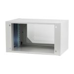 Digitus CL-19 06U armario rack de pared, capacidad de 6 unidades, color gris claro, SKU CL-19 06U