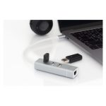 Digitus concentrador USB 2.0 de 3 puertos y adaptador LAN Fast Ethernet con conexión Type-C, SKU DA-70253.