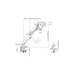 Soporte para un monitor Digitus, 35 pulgadas, 15 kg, SKU DA-90426