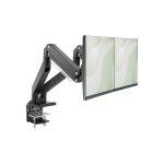 Soporte para dos monitores Digitus, compatible con pantallas de hasta 35 pulgadas, con capacidad para 2x 15 kg. SKU: DA-90427