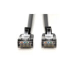 Cable de conexión Digitus CAT 6A F-FTP delgado, 0,3 metros, color negro, SKU DK-1632-A-003S-BL