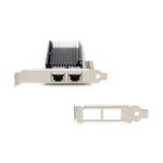 Imagen del adaptador de servidor Digitus con capacidad de 10Gbps y dos puertos Ethernet. SKU: DN-10163