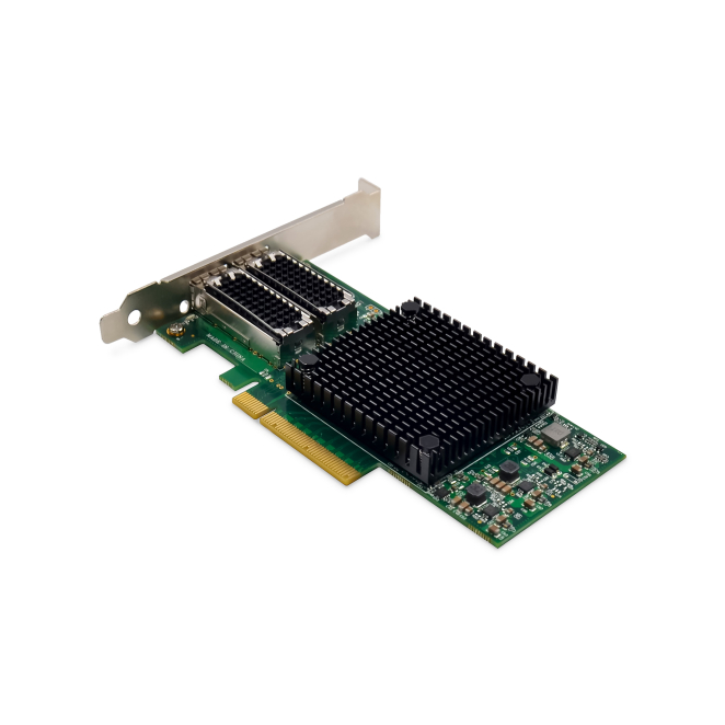 Digitus Tarjeta de red Ethernet 25 Gigabit de 2 puertos, SFP28, PCI Express, chipset Mellanox 3 Tarjeta de red PCI Express, modelo Digitus