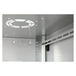 Vista frontal de la carcasa de pared Digitus de la serie Dynamic Basic, modelo DN-19 07U-6/6-EC, de 600 x 600 mm.