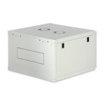 Vista frontal de la carcasa de pared Digitus de la serie Dynamic Basic, modelo DN-19 07U-6/6-EC, de 600 x 600 mm.