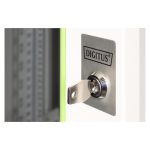 Vista de la carcasa de pared Digitus de la serie Unique con dimensiones de 600 x 600 mm. SKU: DN-19 20U-6/6