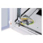 Imagen del armario de red Digitus Unique Serie, dimensiones 600x800 mm, SKU DN-19 22U-6/8-1. Incluye características de ventilación avanzada y estructura robusta.