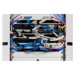 Cubierta ciega Digitus para armarios de 483 mm (19 pulgadas), modelo DN-19 BPN-01, ideal para gestión de cables y protección.