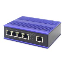 Imagen del Digitus Conmutador de Red Industrial con 4 puertos Fast Ethernet y 1 enlace ascendente RJ45. SKU DN-650105