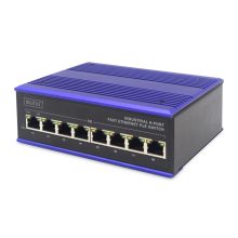 Imagen del Digitus Conmutador PoE de red Fast Ethernet de 8 puertos, diseño industrial, modelo no gestionado. SKU DN-650108