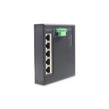 Digitus Conmutador de red Ethernet Gigabit de 5 puertos, plano, industrial, no gestionado, SKU DN-651126