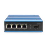 Digitus Conmutador de red Fast Ethernet de 4 puertos industrial, no gestionado, con enlace ascendente SFP, SKU DN-651130