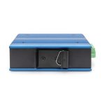 Conmutador PoE de red Gigabit Ethernet industrial Digitus con 4 puertos y enlace ascendente SFP. SKU DN-651135.