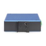 Conmutador industrial Fast Ethernet PoE de 8 puertos de Digitus, SKU DN-651147, diseñado para ambientes industriales