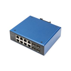 Digitus Conmutador PoE Gigabit Ethernet industrial de 8+4 puertos, referencia DN-651153