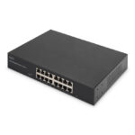 Imagen del Digitus Conmutador Gigabit de 16 puertos, 19 pulgadas, no gestionado. SKU: DN-80112-2