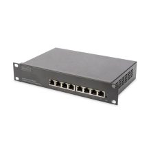 Conmutador Digitus Gigabit Ethernet de 8 puertos, 10 pulgadas, gestionado L2+ con SKU DN-80117