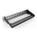 Digitus Panel de conexión modular, 8 puertos para redes de alta velocidad, SKU DN-91420