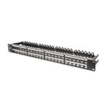 Imagen del Digitus Panel de conexión modular apantallado de alta densidad, SKU DN-91424, ideal para redes y telecomunicaciones