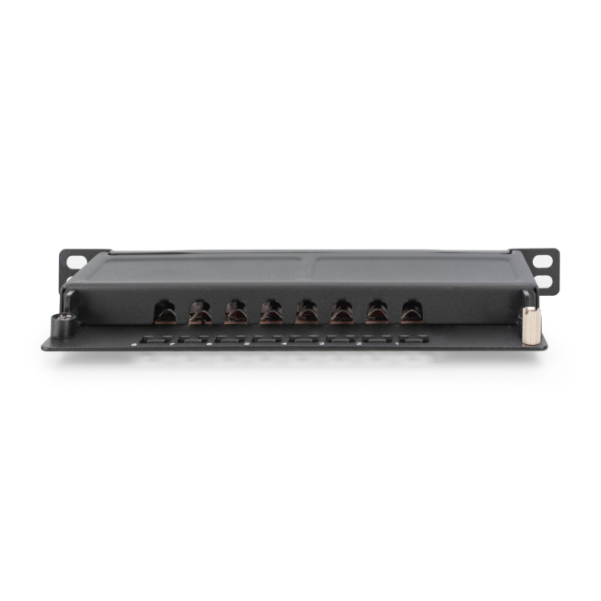 Digitus CAT 6A Slim Patch Panel, blindado, 8 puertos, 0,5 U, 10″, negro 4 Usabilidad de Digitus CAT 6A Slim Patch Panel