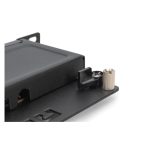 Imagen del Digitus CAT 6A Slim Patch Panel, blindado, con 8 puertos, de 0,5 U y 10 pulgadas, color negro. SKU: DN-91608S-SL-EA