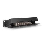 Panel de conexión Digitus CAT 6 apantallado que pertenece a la clase E, SKU DN-91608S, ideal para redes de alta velocidad y protección contra interferencias.