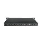 Digitus CAT 6A Slim Patch Panel, blindado, 12 puertos, 0,5 U y de 10 pulgadas, negro, SKU DN-91612S-SL-EA