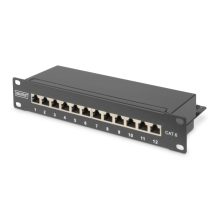 Digitus Panel de Conexión CAT 6 apantallado, clase E, SKU DN-91612S, para instalación de redes