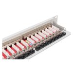 Digitus Panel de Conexión CAT 6A apantallado clase EA con SKU DN-91624S-EA, ideal para redes de alto rendimiento.