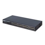Imagen del inyector PoE+ Ethernet 10G de 16 puertos Digitus con soporte 802.3at y 250W de potencia, SKU DN-95116