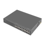 inyector Ethernet PoE+ Digitus de 8 puertos, estándar 802.3bt, 250 vatios de potencia, SKU DN-95118